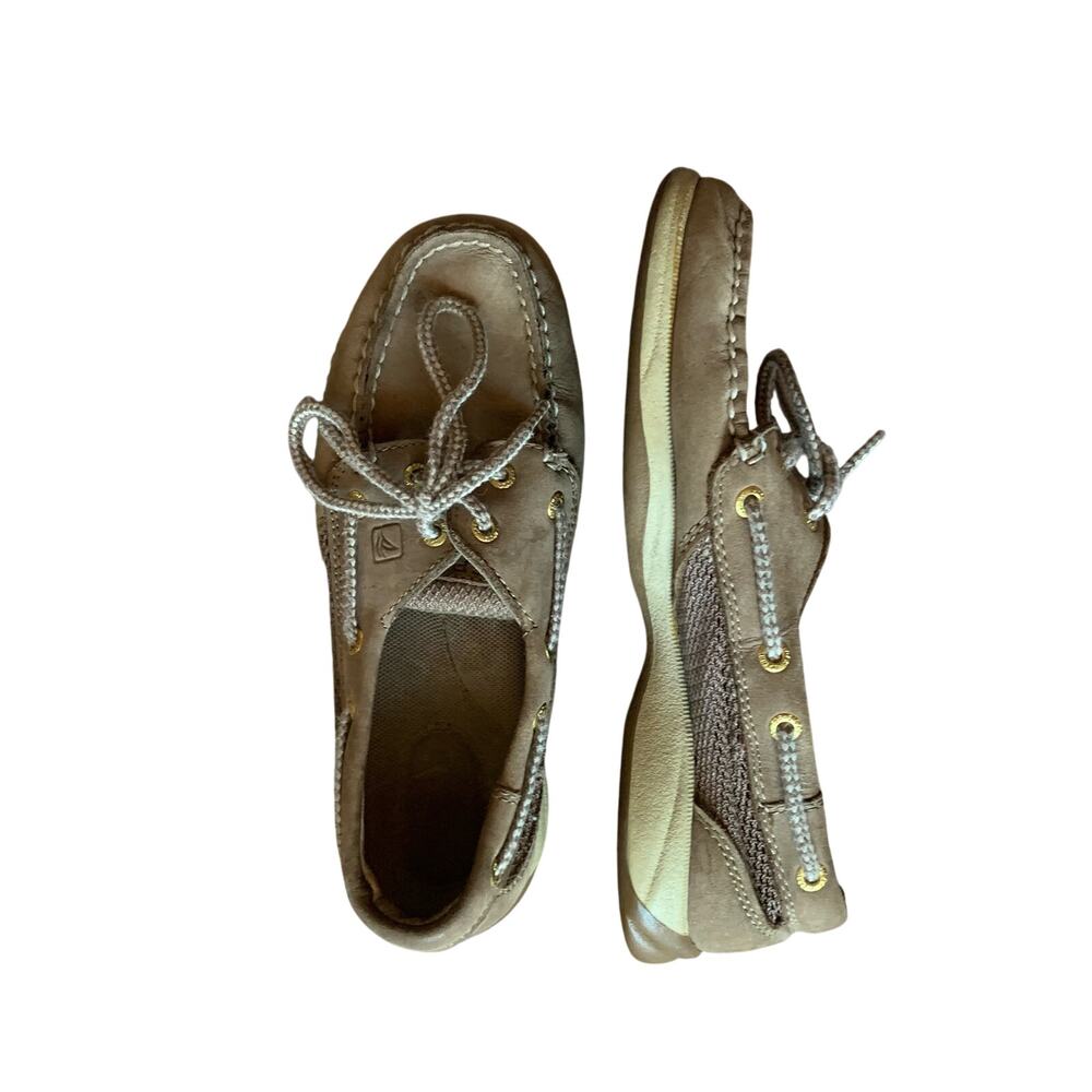 SIZE 5 women's Sperry boat shoes light brown